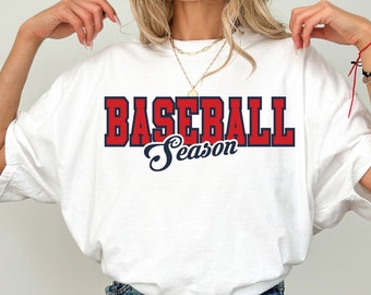 Basebollsäsongströja Basebolltröja, Baseboll-T-shirts för kvinnor, Basebolltröjor dam, Basebollmatchtröja Basebollmamma-tröjor, Basebolltoppar