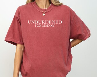 Shirt zonder belasting, T-shirt Kamala, T-shirt mevrouw President, T-shirt President Unburdened, politiek T-shirt, verkiezingsshirt, T-shirt comfortkleuren