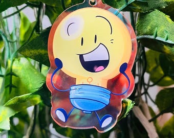 Lightbulb Inanimate Insanity Double Sided Rainbow Charm