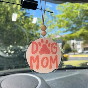 Custom Car Charm Rear View Mirror - Customized Hanging Car Charm - Personalized Car Accessories - Acrylic Car Charm - Car Tassel -