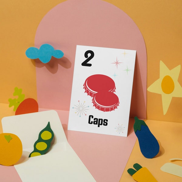 Fallout Nuka Cola Learning Number Counting Cards