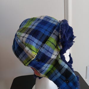 Minky Fodrad Mönstrad Hunter Hat