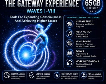 Gateway Experience Waves 1-8 | コンプリートコレクション | ヘミシンク瞑想バンドル | 67GB デジタルダウンロード