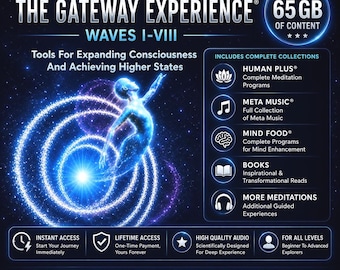 Gateway Experience Waves 1-8 | Complete Collection | Hemi-Sync Meditation Bundle | 67GB Digital Download