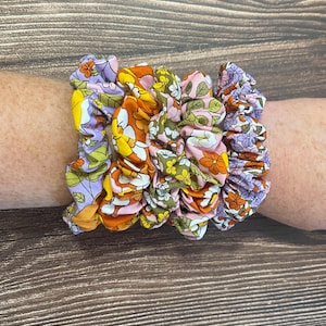 Coletero para el pelo, preciosa banda para el pelo de colores, coletero estampado, lazo de algodón, accesorio floral, coletero para niños, lazo para coletero