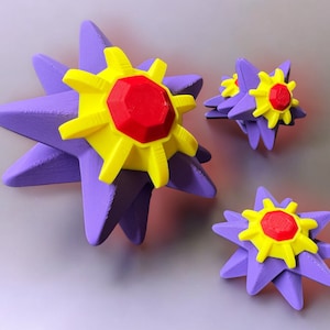 Pokémon Starmie Star fidget spinner Charm skrivbordsleksak 3D-tryckt miljövänlig flera storlekar