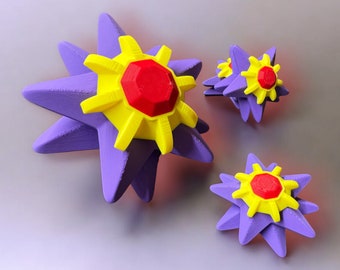Pokemon Starmie Star fidget spinner Charm Desk Toy Druk 3D Ekologiczny Wiele rozmiarów