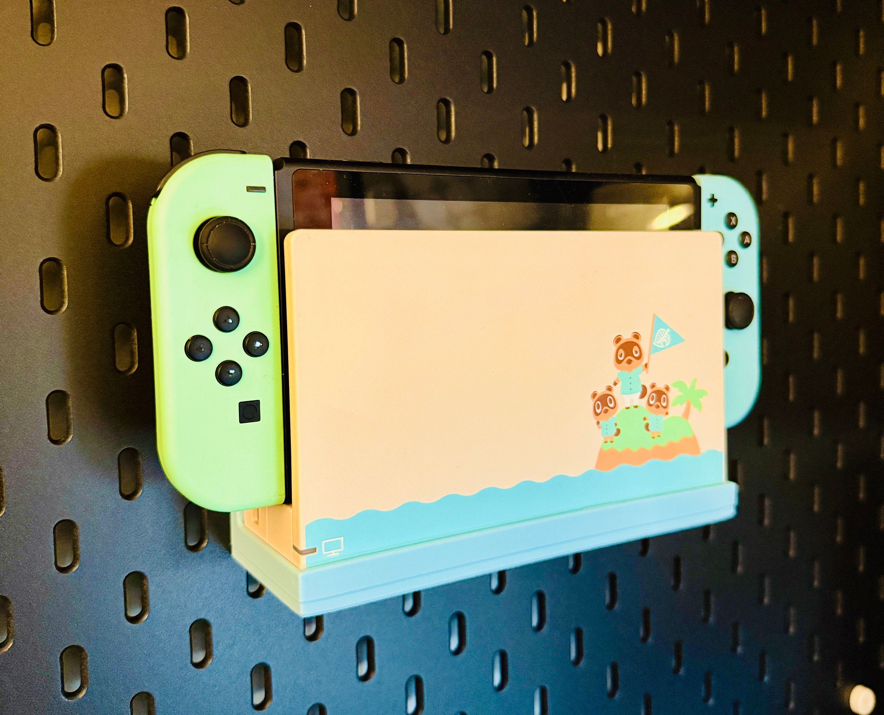 Stand/Shelf for Nintendo Switch Dock for IKEA SKADIS & UPPSPEL Pegboards – 3D Printed Organization Solution