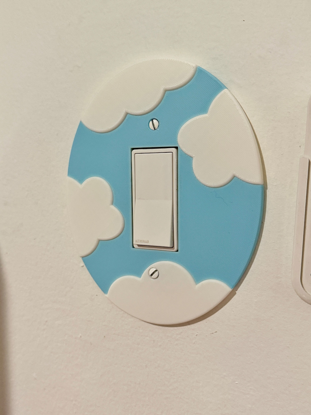 3D Printed Cloud Light Switch Cover – Rocker Style, Nursery Decor - Etsy