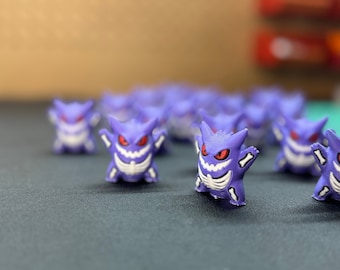 3D Printed Gengar Figurine, Halloween Costume, Eco-Friendly (1 Inch)