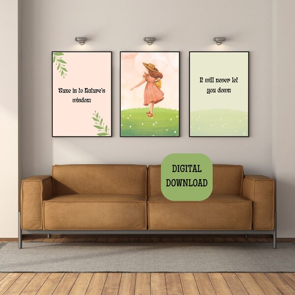 Set of 3, Digital Download, Home Decor, three piece wall art, DIGITAL Prints, Modern Wall Art, Art Prints for Home Decor, Printable Wall Art