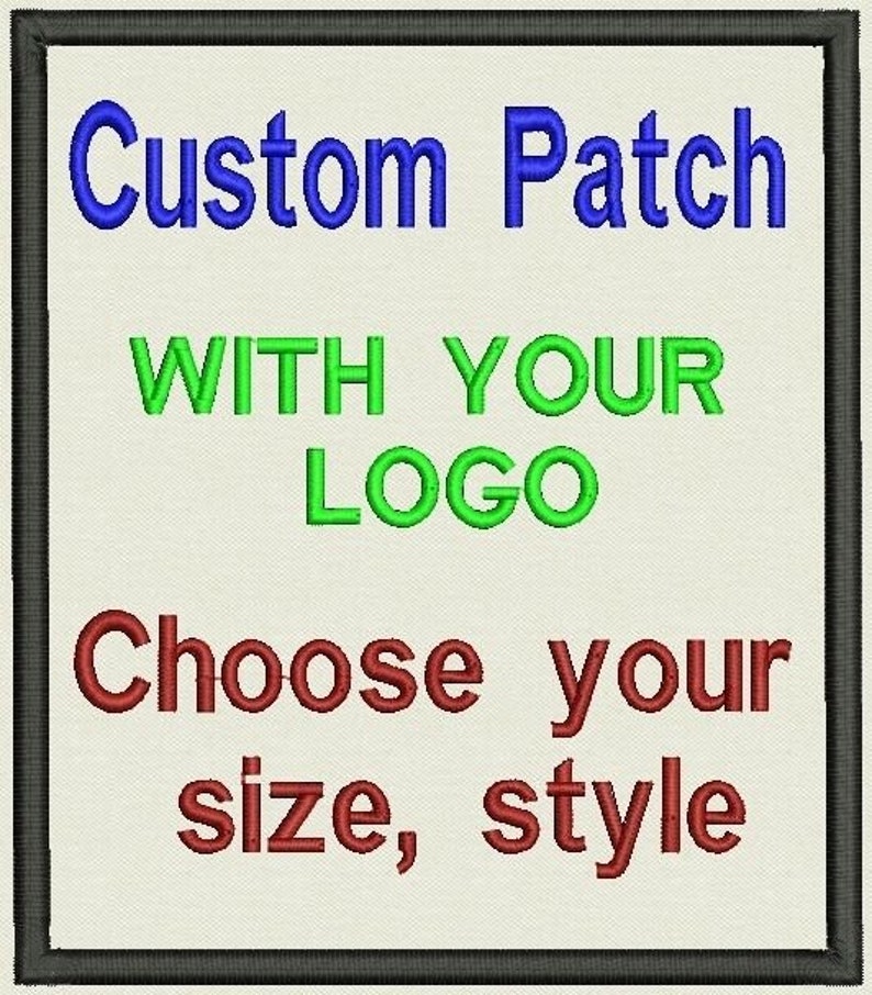 Embroidered Patches, Custom Made Patch, Made to Order, No Minimum, Iron
