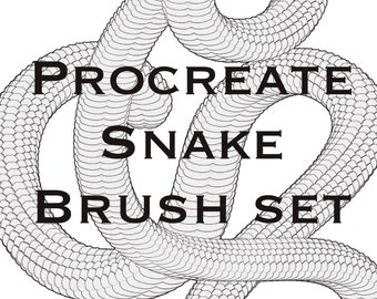10 pinceles de serpiente, koi y dragón de Procreate