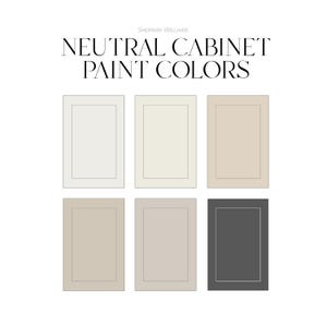 Neutral Cabinet Paint Colors | Interior Paint Colors | Sherwin Williams | Kitchen Design | Kitchen Paint Colors | Kitchen Paint Palette
