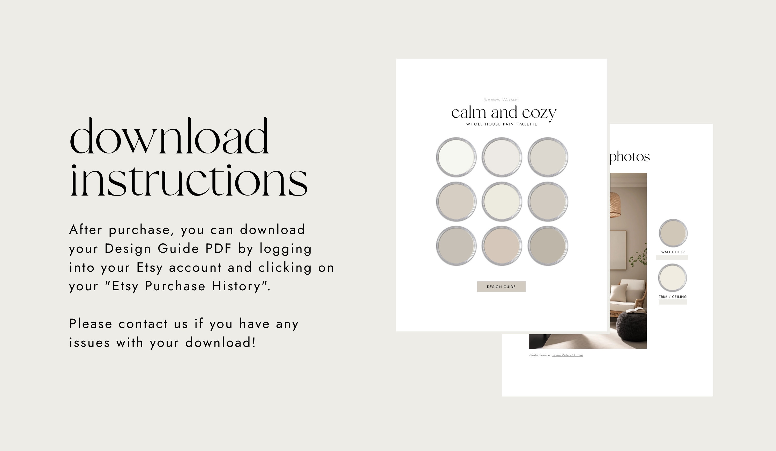 Calm and Cozy Whole House Paint Color Palette | Interior Paint Colors ...