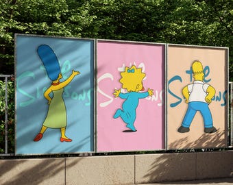 シンプソンズのキャラクターポスター：スプリングフィールドTVシリーズ