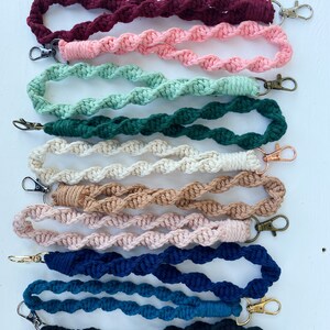 Macrame Twisted Keychain