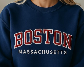 Custom Embroidered Sweatshirt, Personalized Shirt, Custom Text Varsity Sweater, Custom Embroidery,Embroidered Text Crewneck, Gift for Her