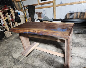 Solid walnut desk