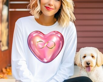 Infinity Heart Shirt, Romantic Valentines Day Gift