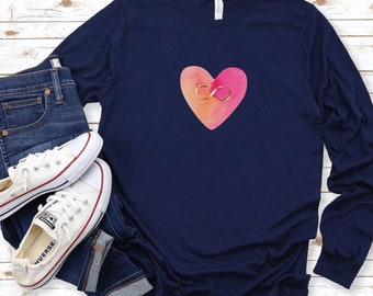 Pink Heart Infinity Shirt: Romantic Graphic Tee