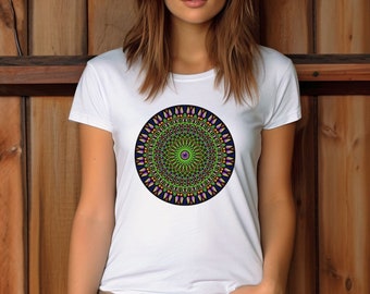 Kalejdoskop Mandala-tröja: Unisex yoga-tröja med mandalamotiv