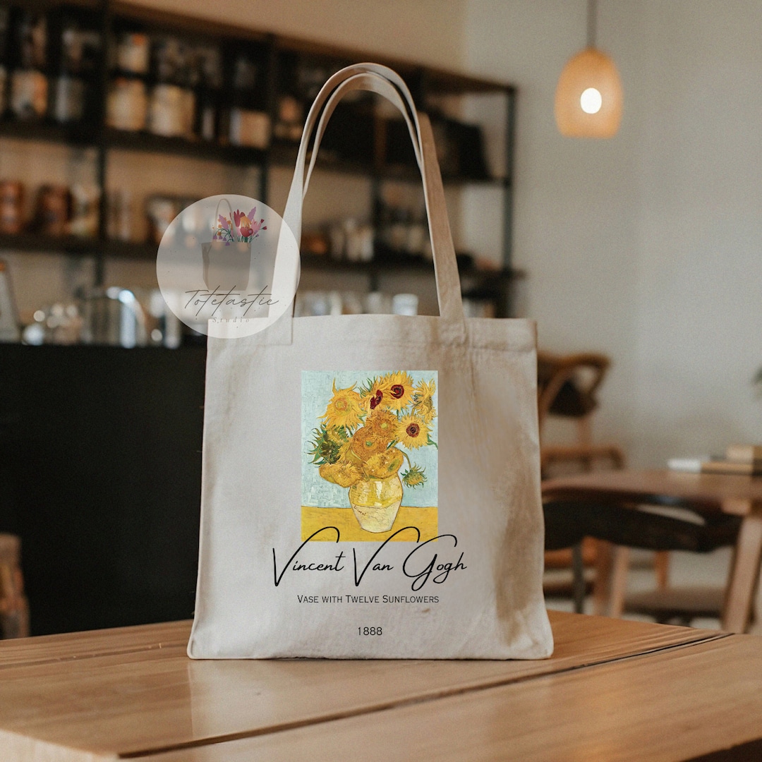 Vincent Van Gogh Tote Bag vase With Twelve Sunflowers Tote Bag Van Gogh