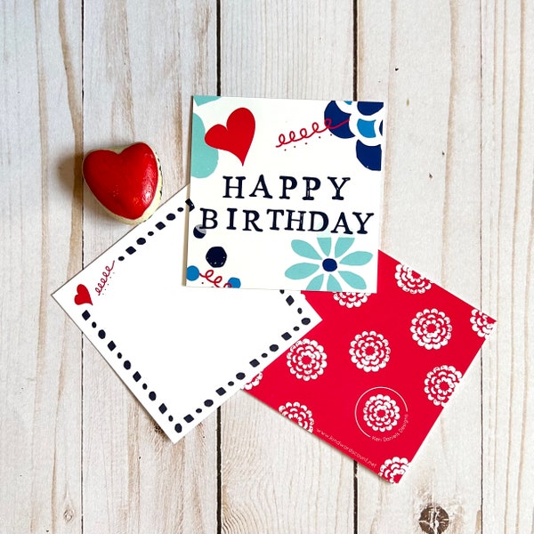 Happy Birthday Card Colorful Bday Card Blank for Friend Cheerful Birthday Card Beautiful Bday Card Bestie Birthday Greeting Card Keepsake