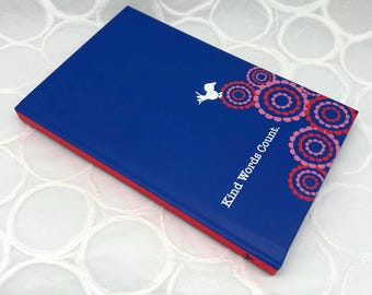 Kind Words Count Hardcover Journal | Floral Lined Notebook