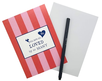 You Are So Loved By So Many Card – Reassurance & Thinking of You Card, Blank Inside