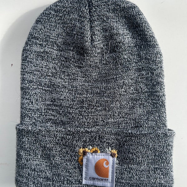 Hand Stitched Embroidered Carhartt Beanie