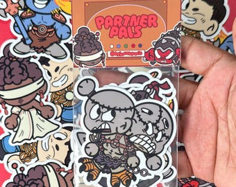 Paquete de pegatinas de socios de MTG: Calcomanías de comandante mágico Chibi