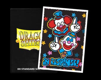 ¡En respuesta! ¡Fundas de Escudo de Dragón de tamaño estándar para TCG! ¡Un momento de payaso!