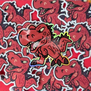 Holo Chibi Etali, Primal Conqueror | Magic the Gathering Inspired Decal | Laptop Hydroflask Water Bottle Decal | Kawaii Character | Gift