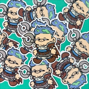 Chibi Kinnan, Bonder&#39;s Prodigy | Magic the Gathering Inspired Decal | Laptop Hydroflask Water Bottle Decal | Kawaii Character | Cute Gift