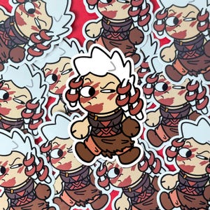 Chibi Magda, Brazen Outlaw | Magic the Gathering Inspired Decal | Laptop Hydroflask Water Bottle Decal | Kawaii Character | Cute Gift