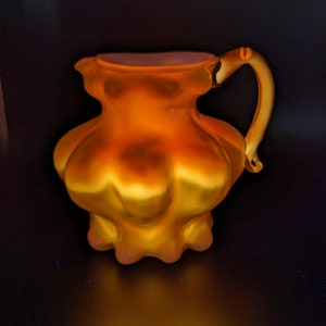 Cadmium Glass Yellow Vintage Creamer