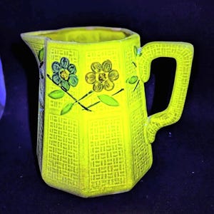 Uranium Glazed Vintage Pitcher
