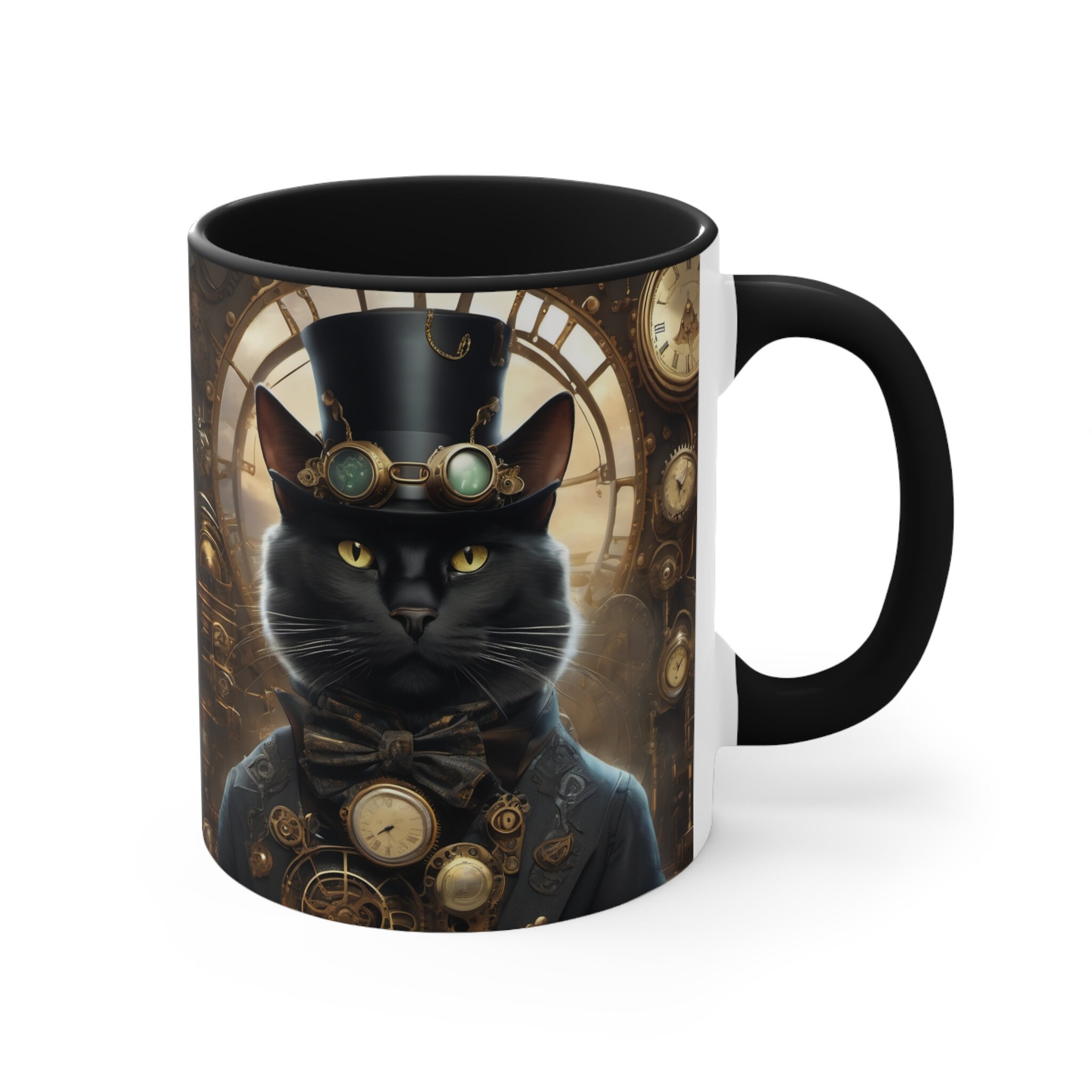 Steampunk Time Lord Cat Mug - Unique Limited Edition 11oz