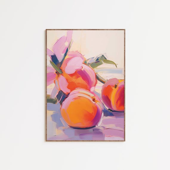 美術品・アンティーク・コレクション 桃の絵 静物画