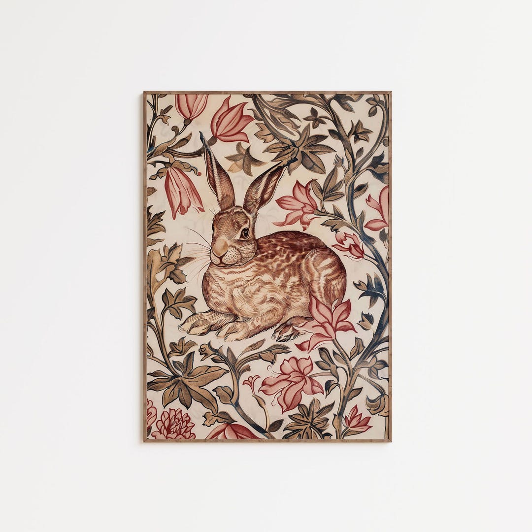 Rabbit Hare William Morris Print, Vintage William Morris Wall Art ...