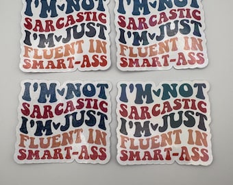 Sarcastic Bookish Vinyl Sticker: Funny Sassy Laptop Decal