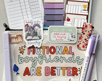 Book annotation kits with pouch l Book Lover | Bookish | Smut Reader | Gift for Reader  | Sticker |  Romance | Pens | Tabs | Bookmarks