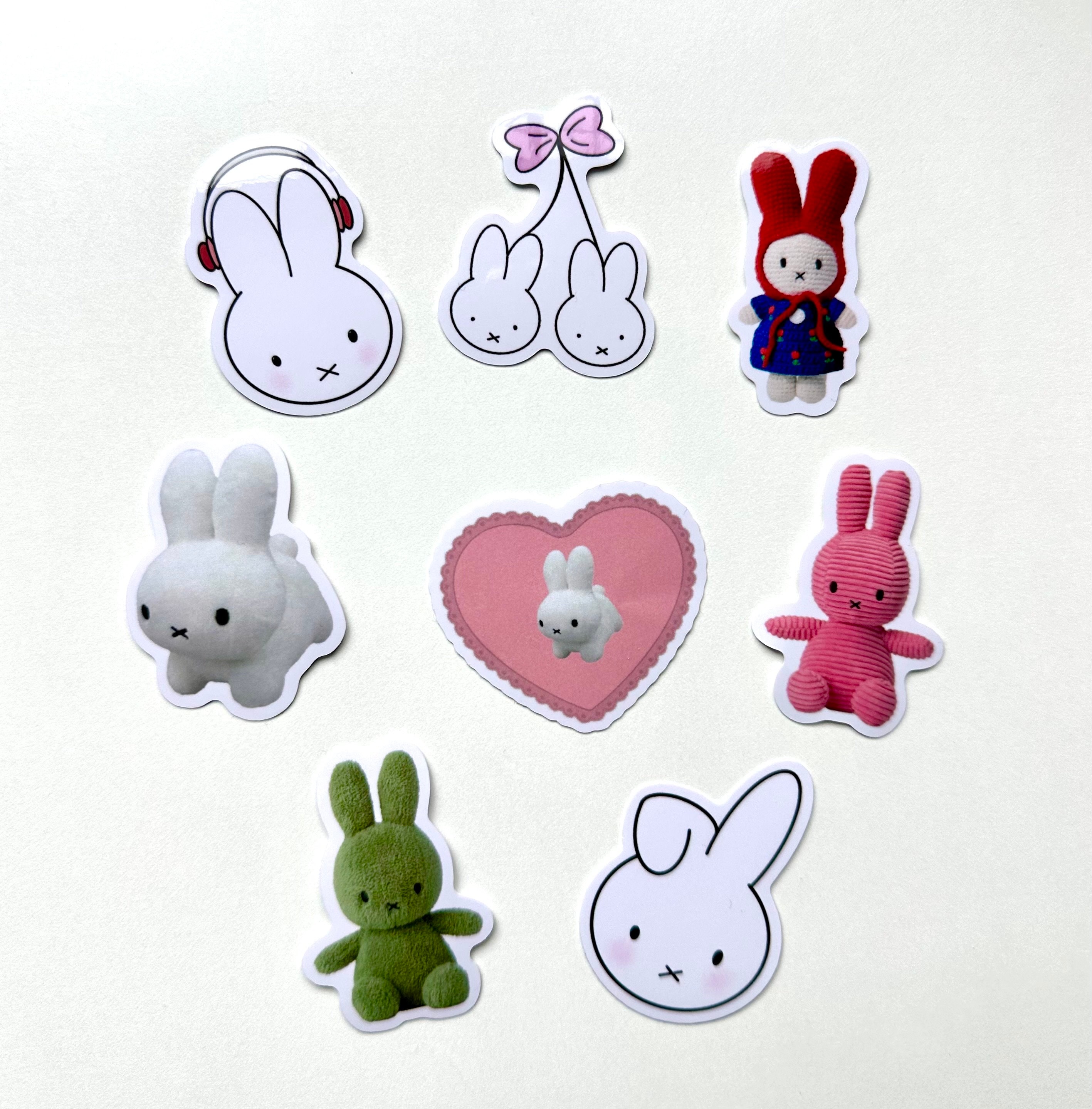 MIFFY STICKERS, kawaii cute laptop water bottle waterproof laminated stickers