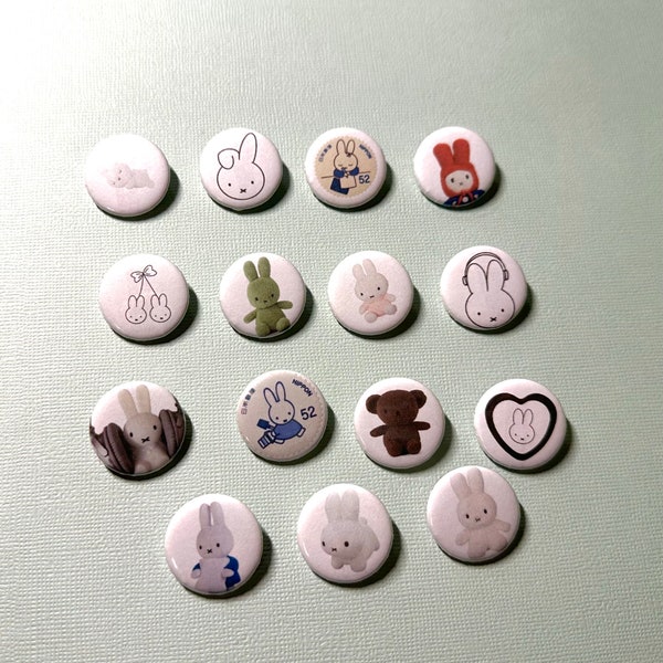 Miffy button pins