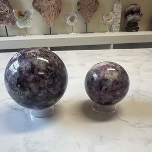 Gorgeous Purple Mica Spheres