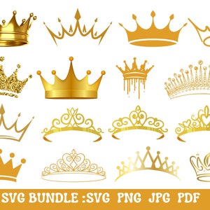 Pacote Royal Crown Svg, Queen Crown svg, Princesa Crown, Princesa Tiara Svg, King Crown Svg, Crown Royal svg, Arquivo de Corte Cricut, Silhueta