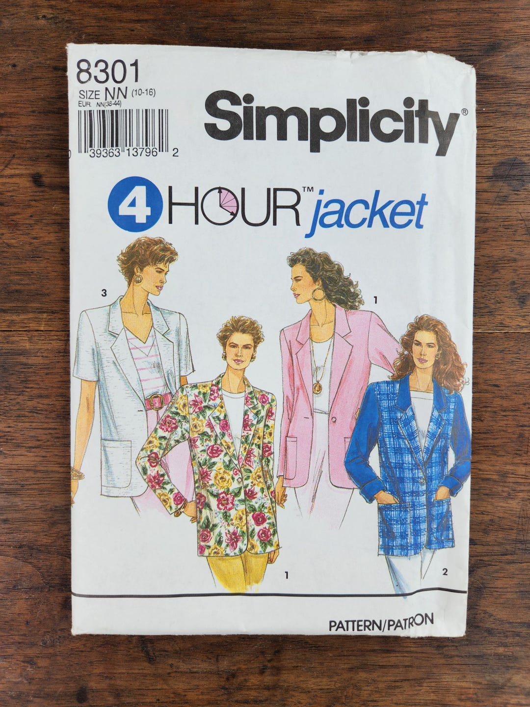 Simplicity 8301 Vintage Sewing Pattern, Uncut, Misses Jacket, Size NN ...