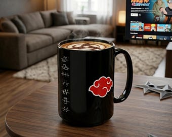 Tazza in ceramica Anime Cloud, tazza da caffè giapponese da 440 ml, arte streetwear manga