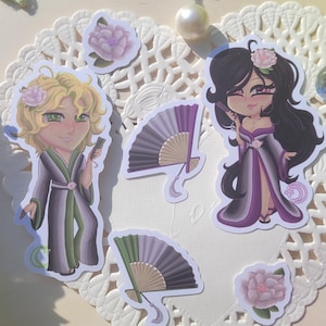 Asexual and Aromantic Gjinka Pride Flag Stickers